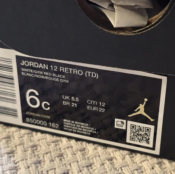 Toddler Jordan 12 Retro TD Taxi Flip Sneakers
